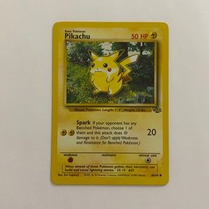 Authentic 1999-2000 Pikachu Pokemon Card